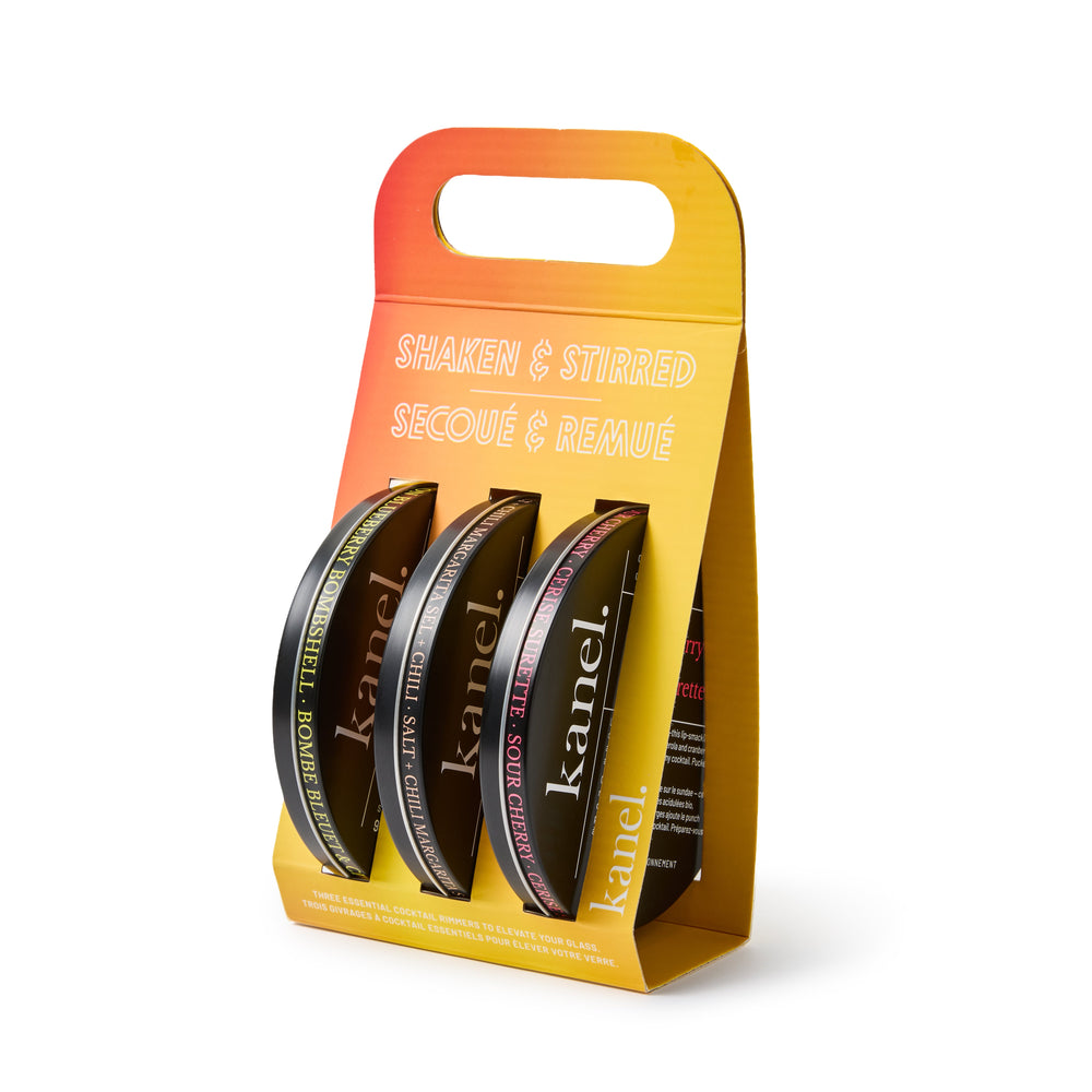 Coffret spiritueux d'été Kanel. (assaisonnement pour givrage de verre)