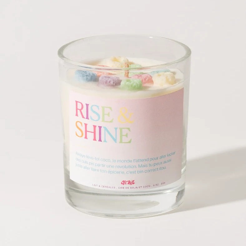 Chandelle 9 oz Rise & Shine - Lait et céréales