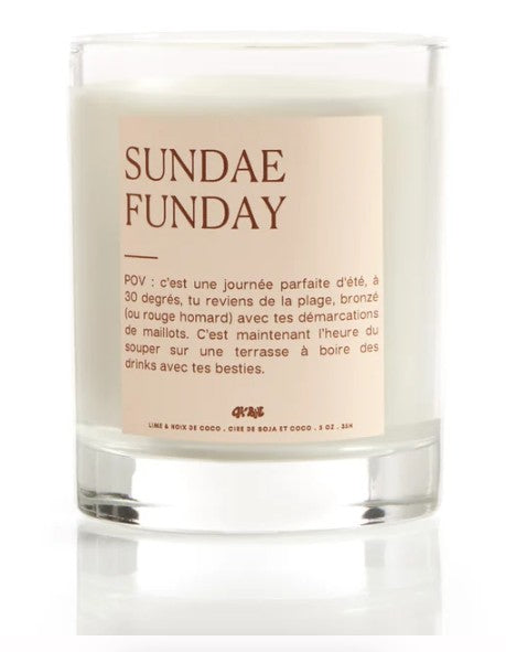 Chandelle 5 oz Sunday Funday - Lime et noix de coco