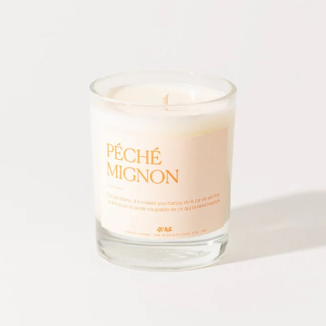 Chandelle 9 oz Pêché mignon - Pêches et crème