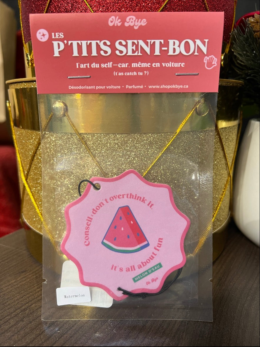 Désodorisant pour voiture Les P'tits sent bon - Melon d'eau