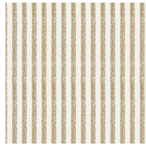 Nappe en polyester Seacoast rayures taupe et blanc