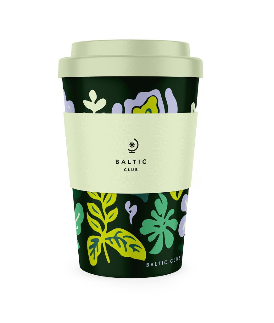 Gobelet réutilisable 14 oz en bambou avec manchon et couvercle Sylvestre