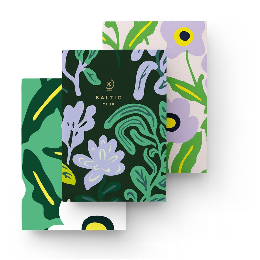 Ensemble de 3 carnets 3,75 po x 5,5 po 88 pages (44 feuilles) Esprits de la forêt