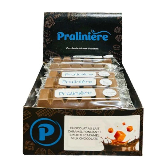 Barre de chocolat au caramel fondant 46 g Pralinière