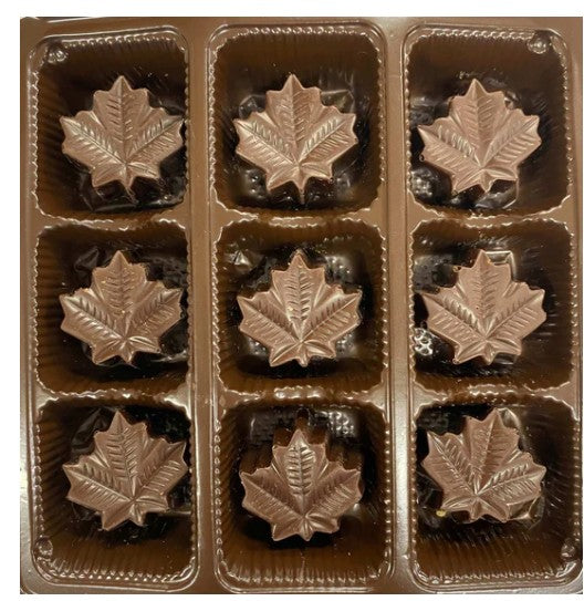 Boîte de 9 chocolats au beurre d'érable 90 g Pralinière