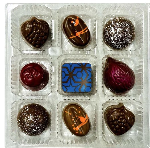 Boîte de 9 chocolats aux fruits 90 g Pralinière