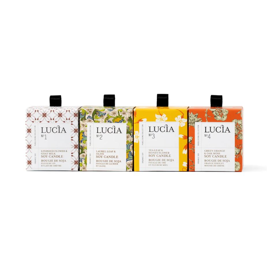 Assortiment de chandelles de soya votive (Paquet de 4, 15 heures)