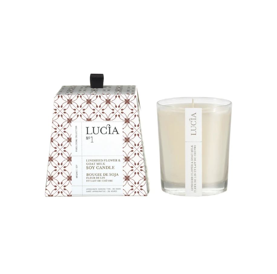 Chandelle de soya fleur de lin et lait de chèvre (20 heures)