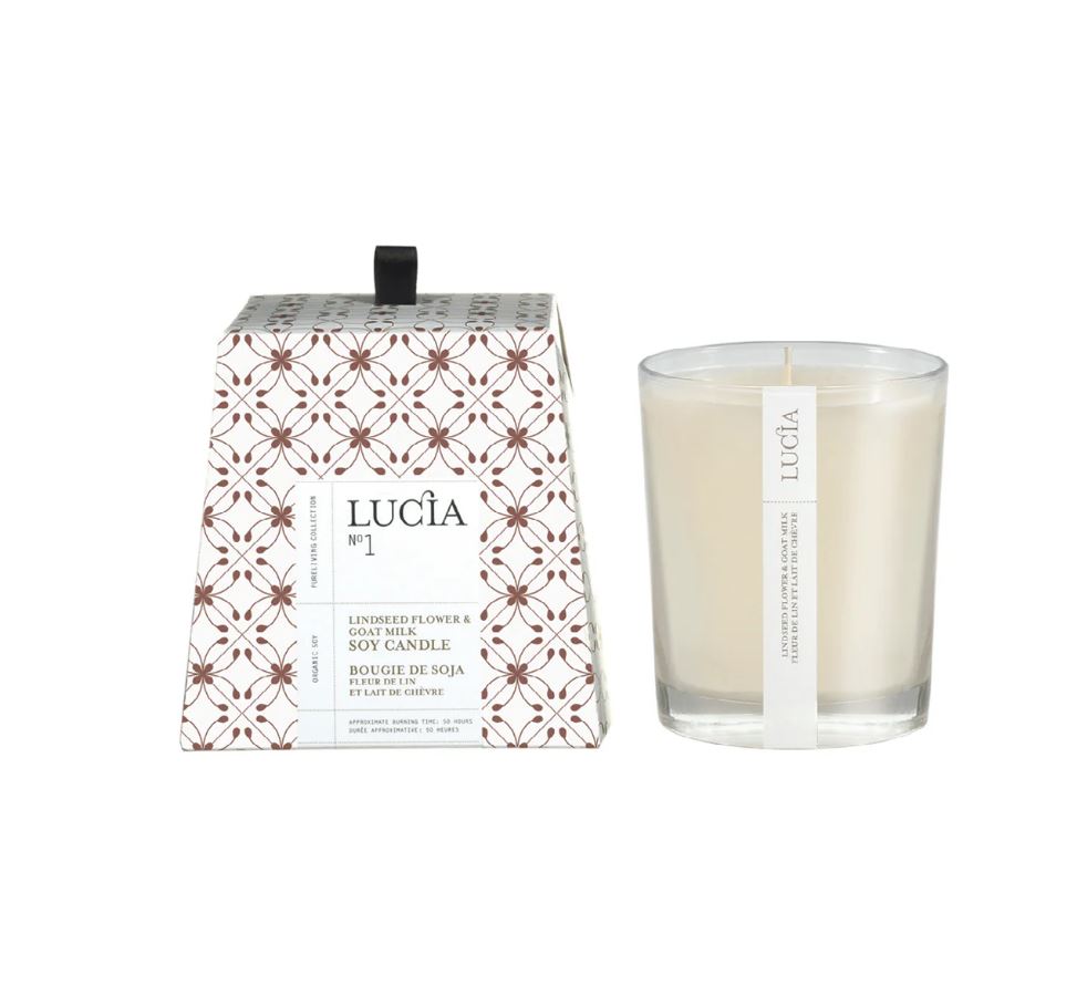 Chandelle de soya fleur de lin et lait de chèvre (50 heures)