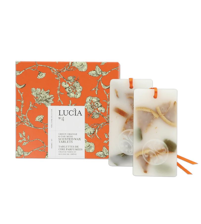 Tablette de cire parfumée à suspendre orange verte et mousse de chêne (Paquet de 2)