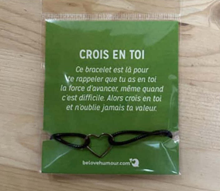 Bracelet inspirant - Crois en toi