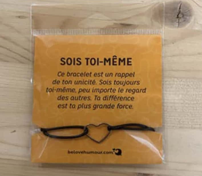 Bracelet inspirant - Sois toi-même