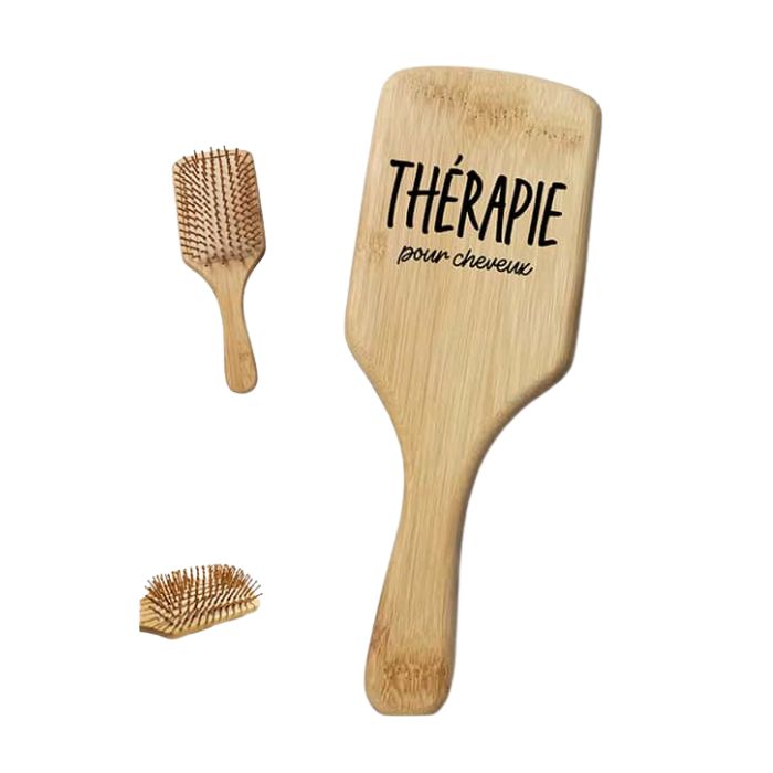 Brosse à cheveux 100% bambou - Thérapie pour cheveux