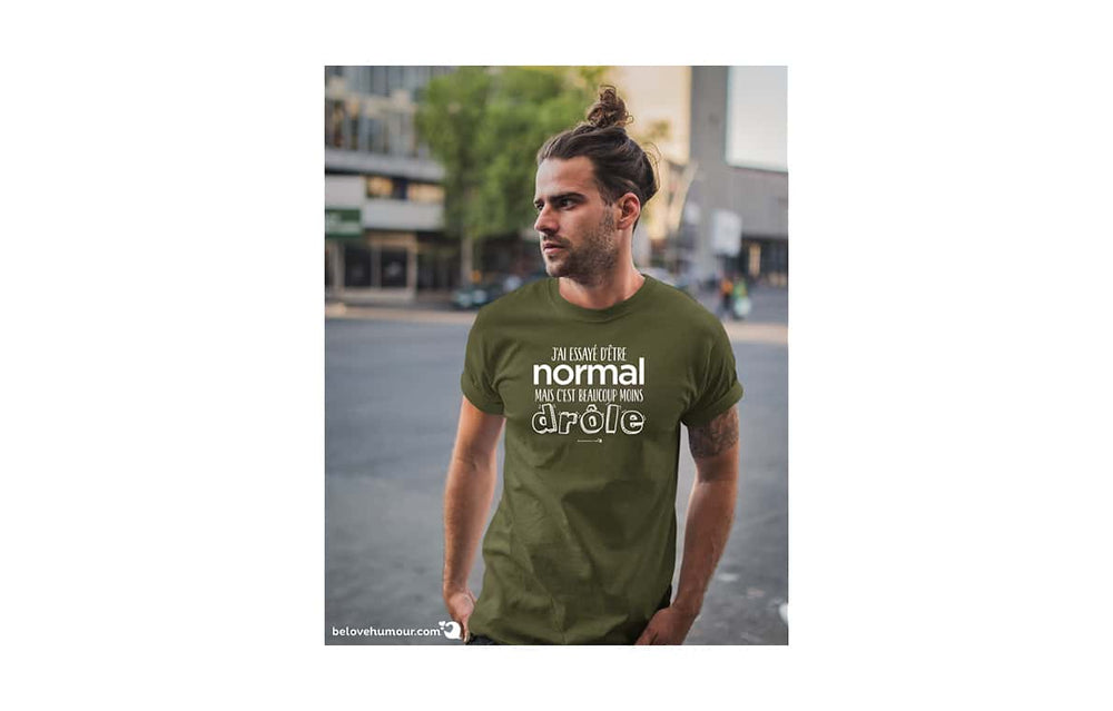T-shirt humoristique pour adulte - J'ai essayé d'être normal