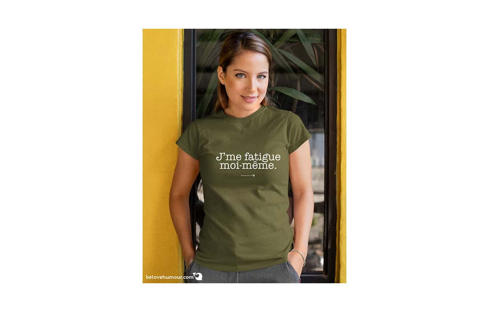 T-shirt humoristique pour adulte - Je me fatigue moi-même