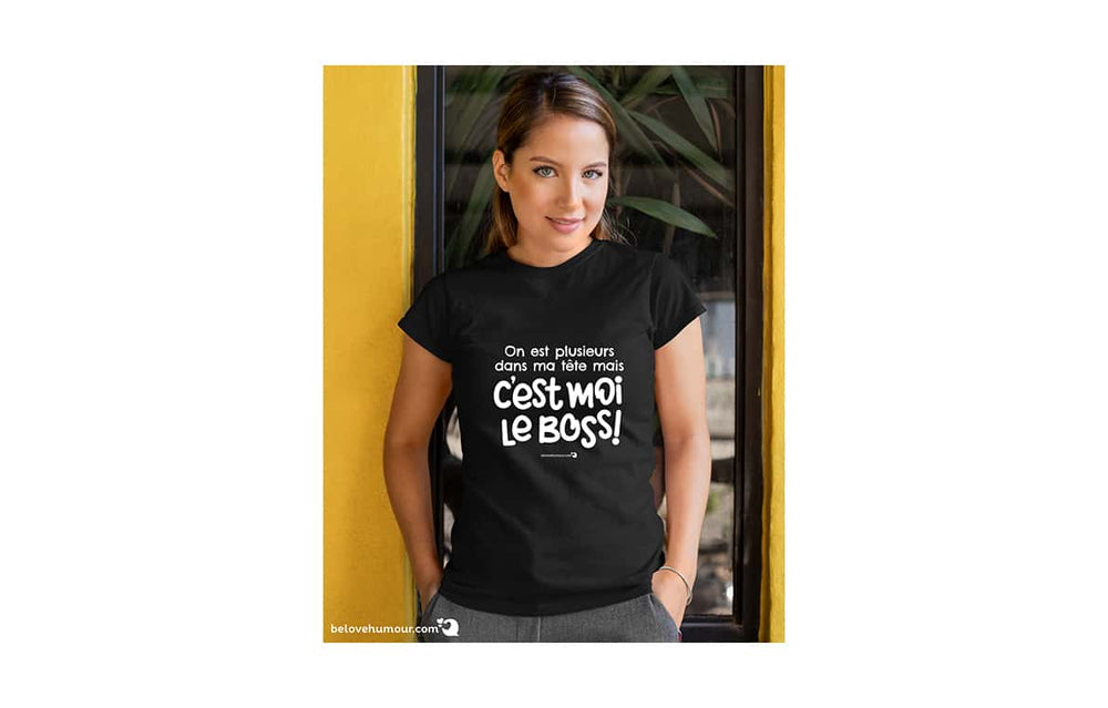 T-shirt humoristique pour adulte - C'est moi le boss