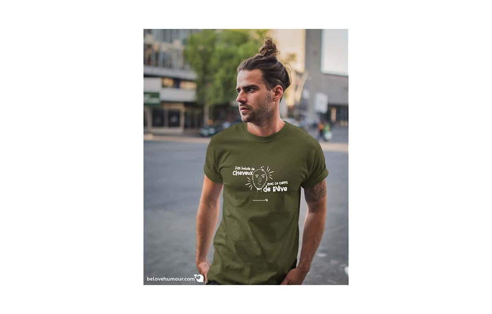 T-shirt humoristique pour adulte - Pas besoin de cheveux, avec ce corps de rêve