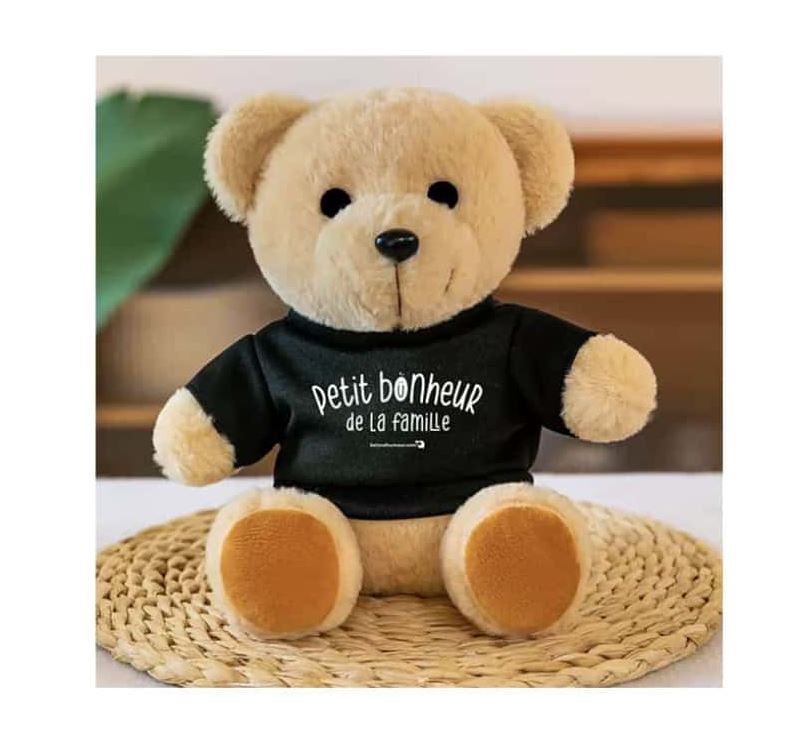 Peluche ourson - Petit bonheur de la famille