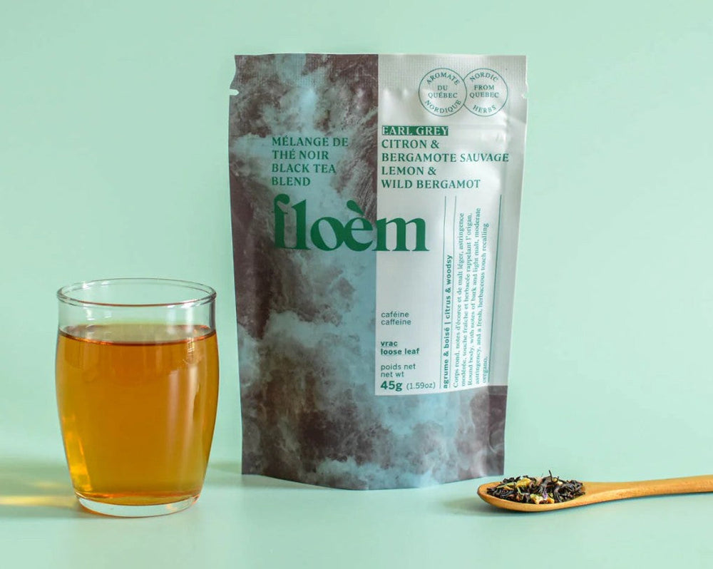 Thé noir en vrac Floèm - Earl Grey, citron et bergamote sauvage 45 g