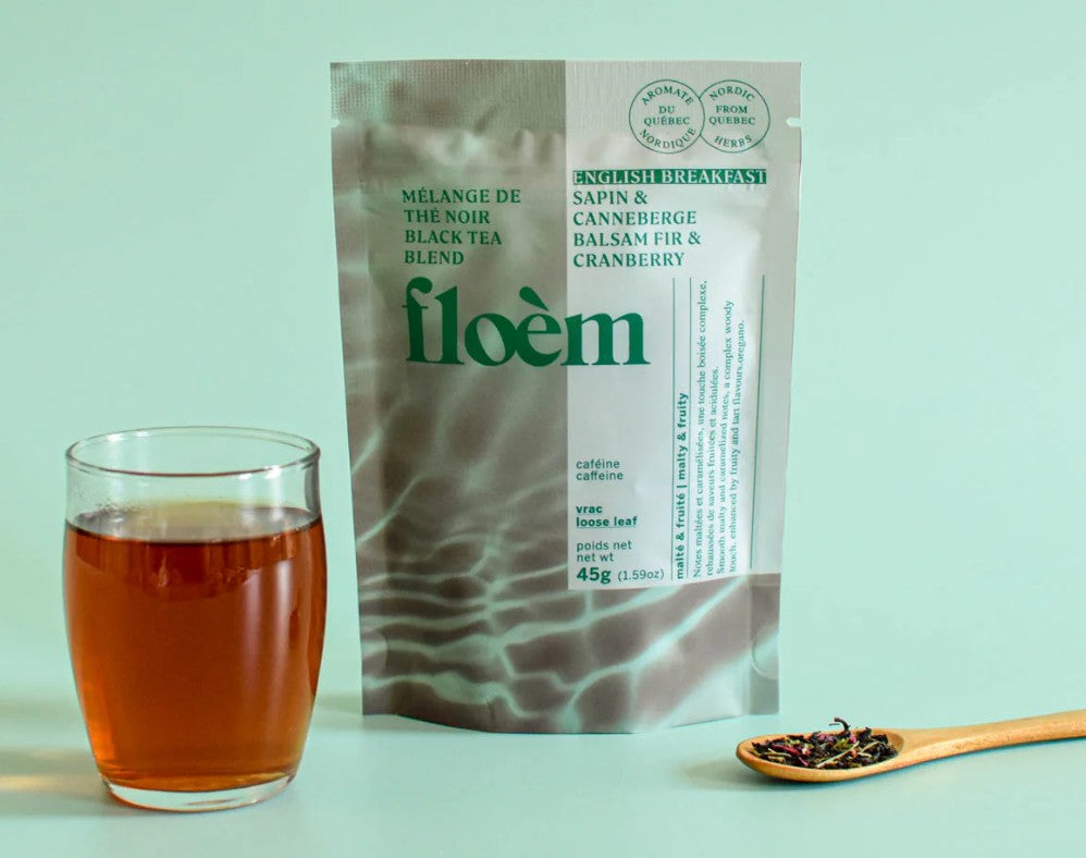 Thé noir en vrac Floèm - English Breakfast, sapin et canneberge 45 g