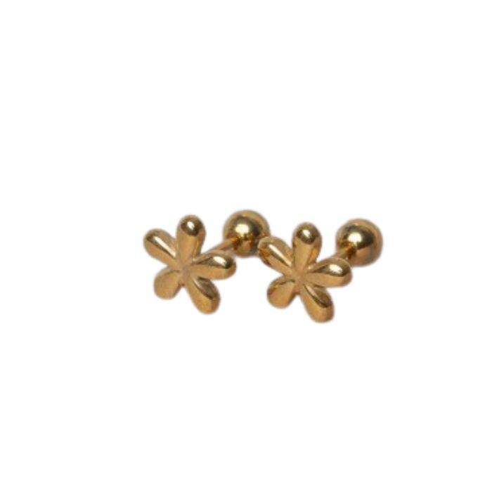 Boucles d'oreilles Les florales - or