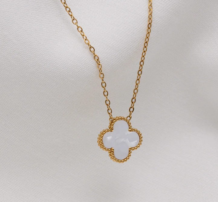 Bracelet Le chanceux - blanc et or