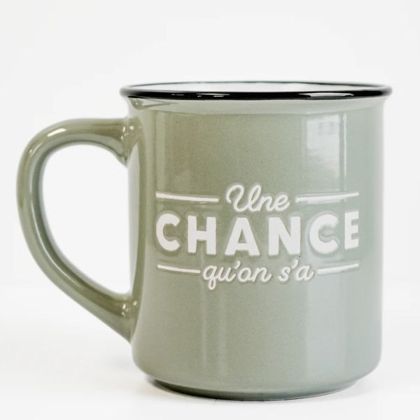 Tasse à café 400 ml - Un chance qu'on s'a