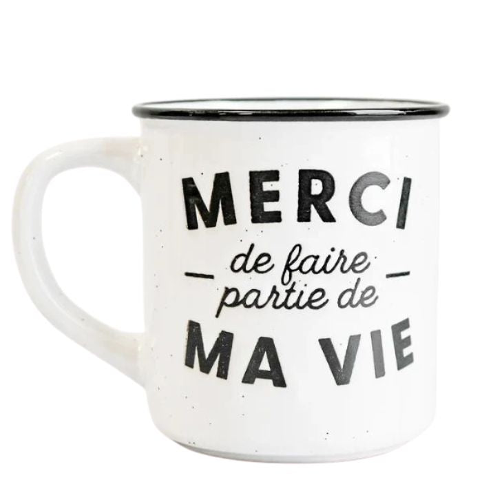 Tasse à café 400 ml - Merci de faire partie de ma vie
