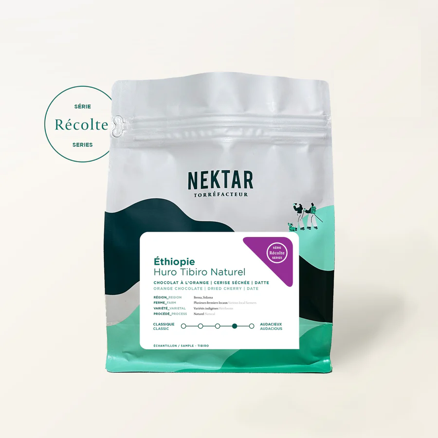 Café spécialisé Éthiopie Huro Tibrio Naturel 300 g Nektar Torréfacteur