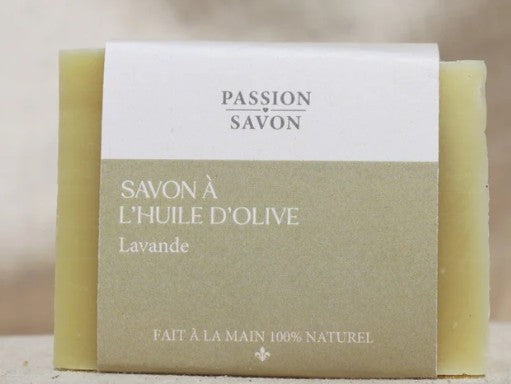 Savon en barre à l'huile d'olive 100 g lavande