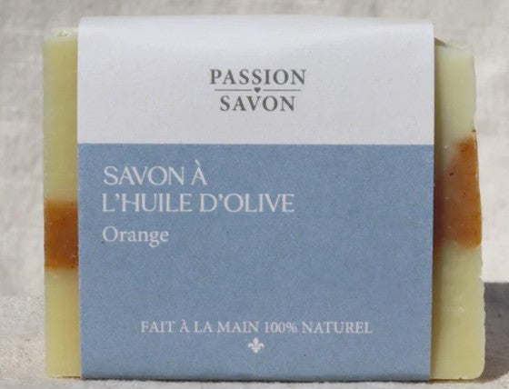 Savon en barre à l'huile d'olive 100 g orange