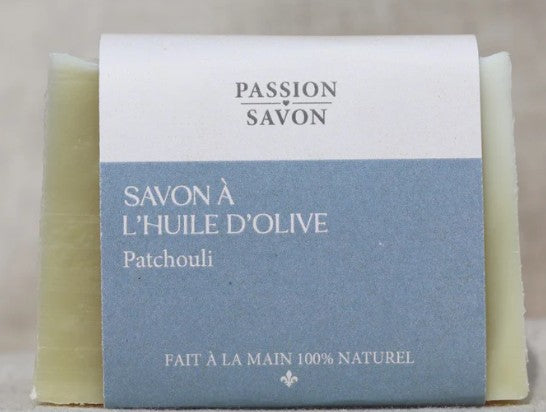 Savon en barre à l'huile d'olive 100 g patchouli