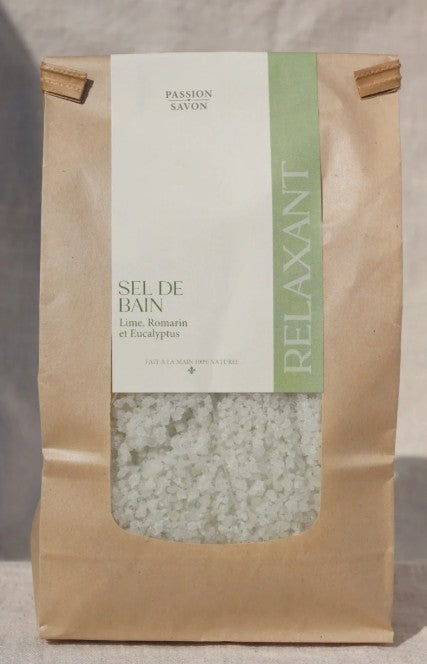Sel de bain 1 kg lime, romarin et eucalyptus