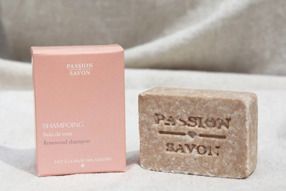 Shampoing solide en barre 90 g bois de rose