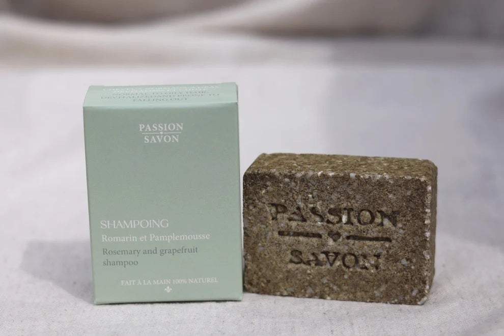 Shampoing solide en barre 90 g romarin et pamplemousse