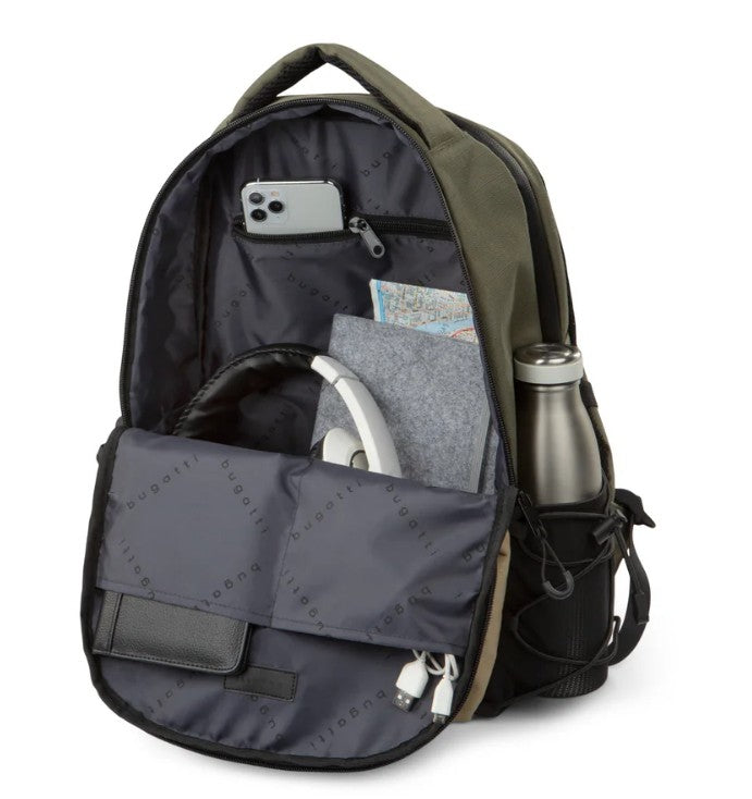 Sac à dos Outland khaki 18,5 po x 13,5 po x 7,5 po Bugatti