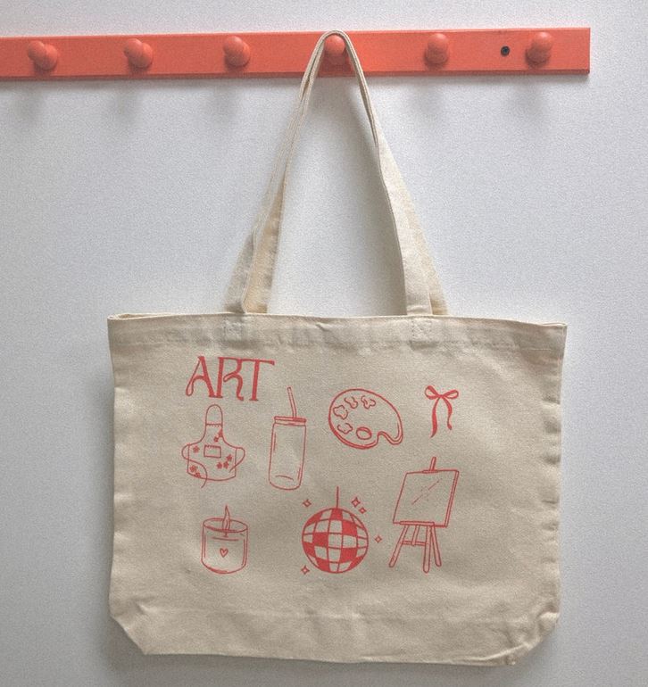 Sac réutilisable en coton 44 po x 36 po art