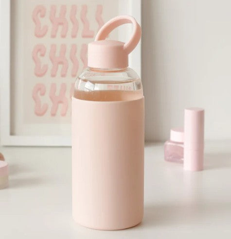 Bouteille d'eau en verre 600 ml avec poignée