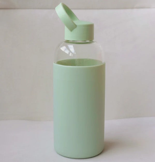 Bouteille d'eau en verre 600 ml avec poignée