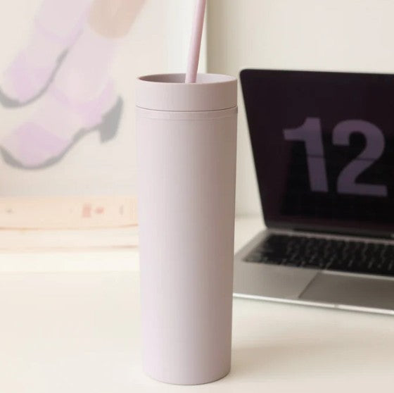 Gobelet minimaliste 450 ml avec paille