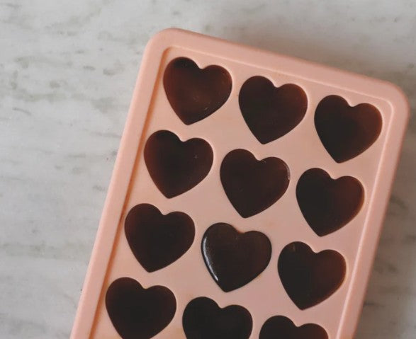 Moule à glaçon en silicone - coeur