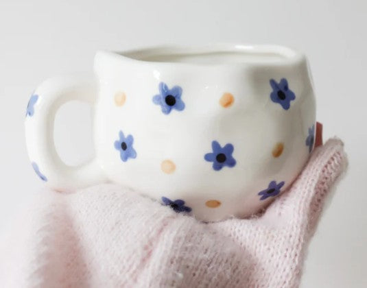 Tasse fleur bleue 240 ml