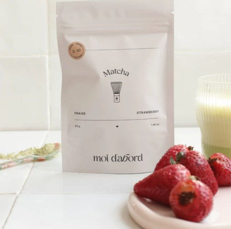 Thé matcha fraise 40 g Moi d'abord