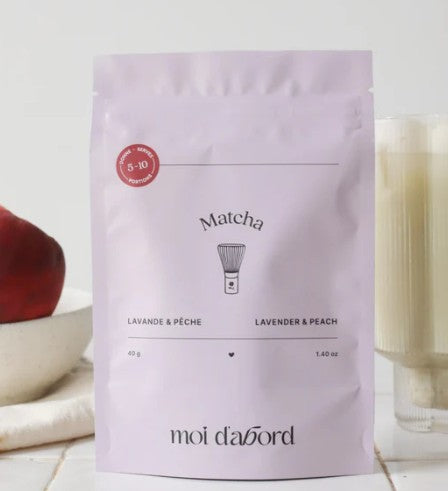 Thé matcha lavande et pêche 40 g Moi d'abord