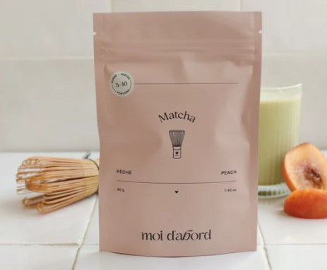 Thé matcha pêche 40 g Moi d'abord