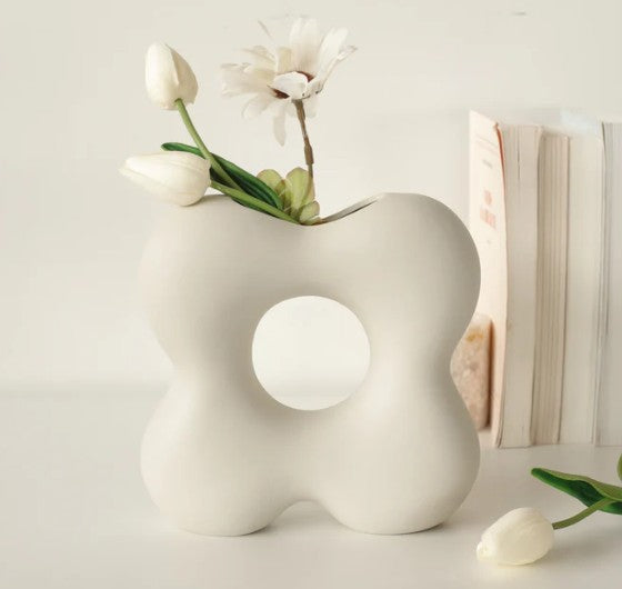 Vase fleur 7 po x 6 po x 2,25 po