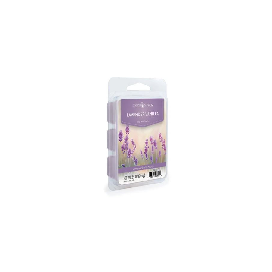 Cube de cire parfumé 2,5 oz lavande vanille (paquet de 6 cubes)