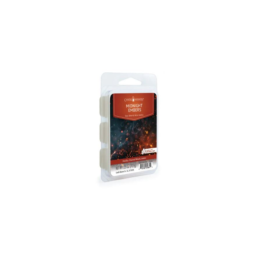 Cube de cire parfumé 2,5 oz braise de minuit (paquet de 6 cubes)