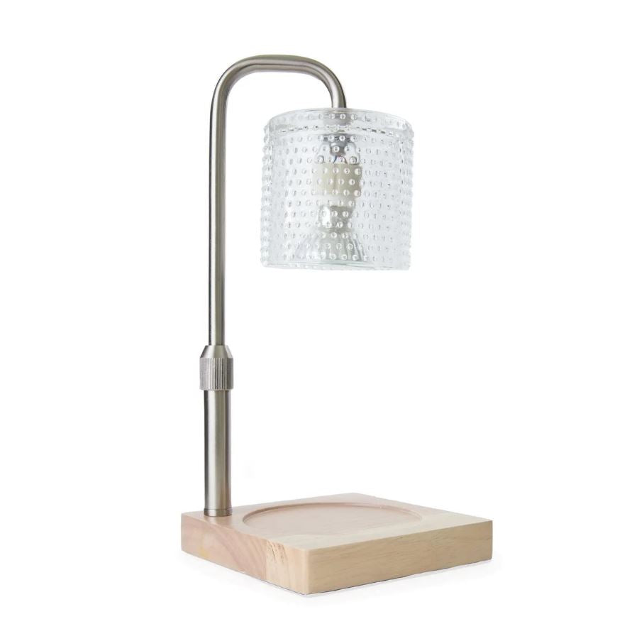 Lampe chauffe-bougie clous argent